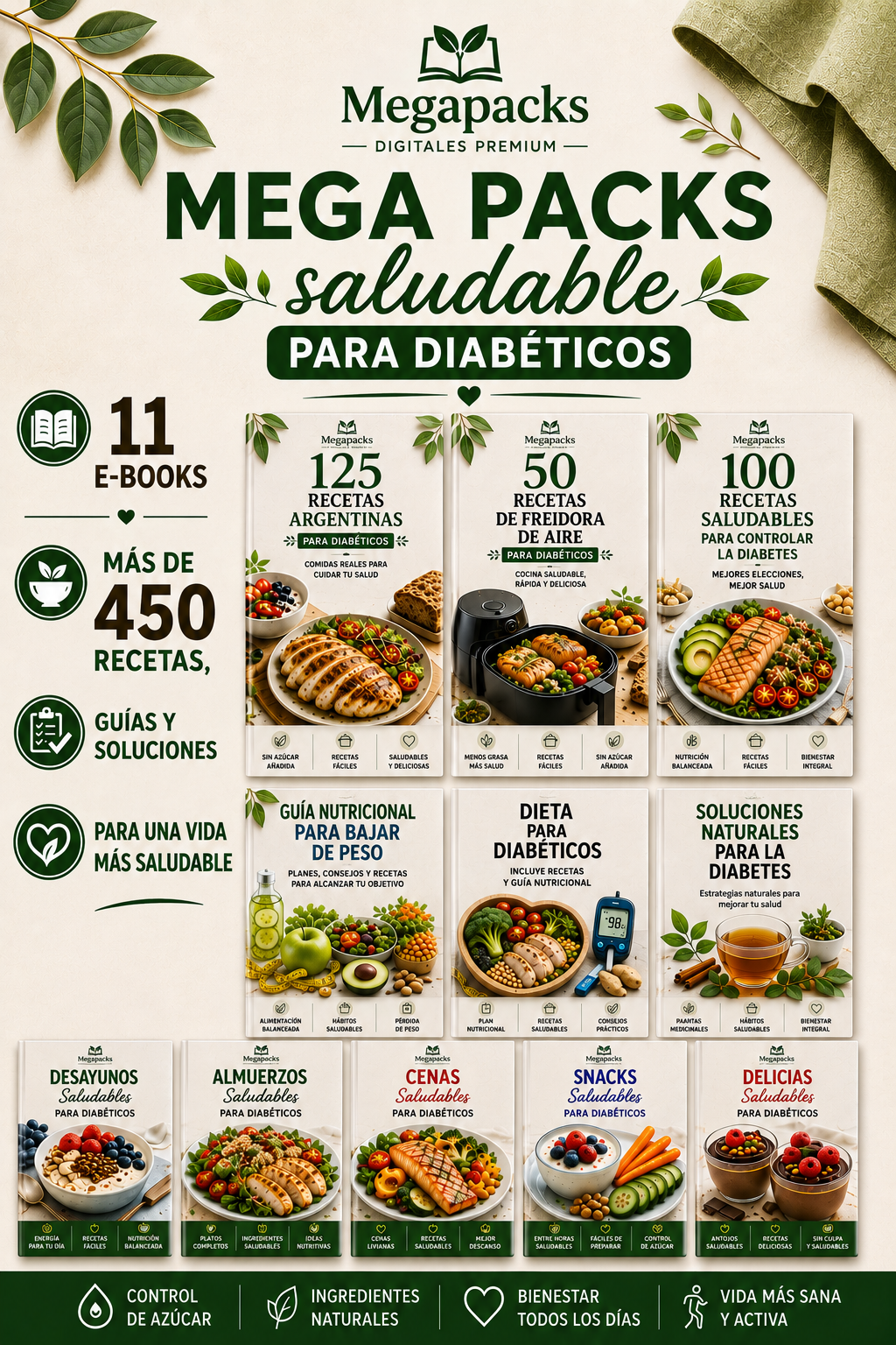 Recetas Saludables para Diabéticos